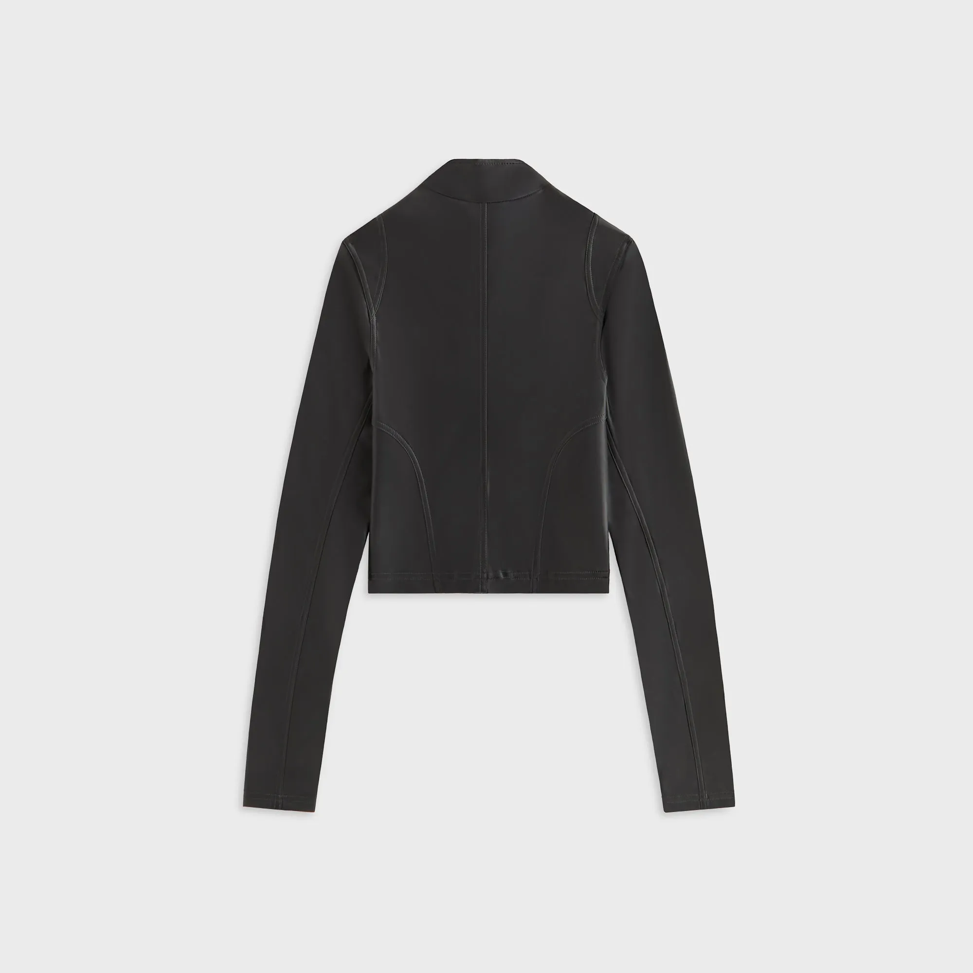 Kith Women Nita Faux Leather Zip Long Sleeve - Black sold by Kith product image thumbnail 3