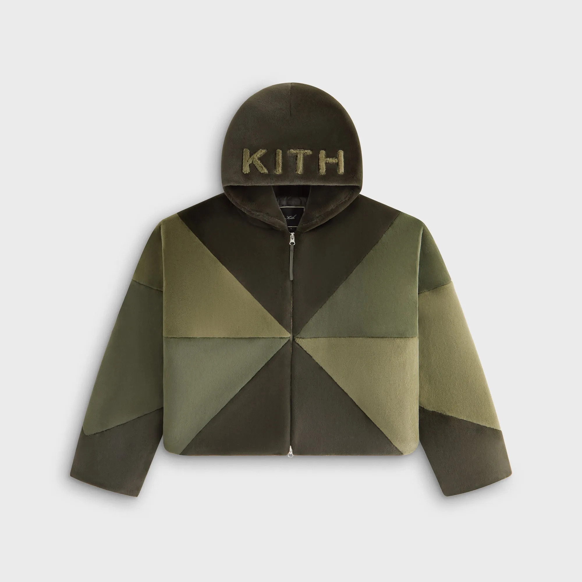Kith Women Toshi III Faux Fur Pinwheel Bomber Jacket - Monarch sold by Kith