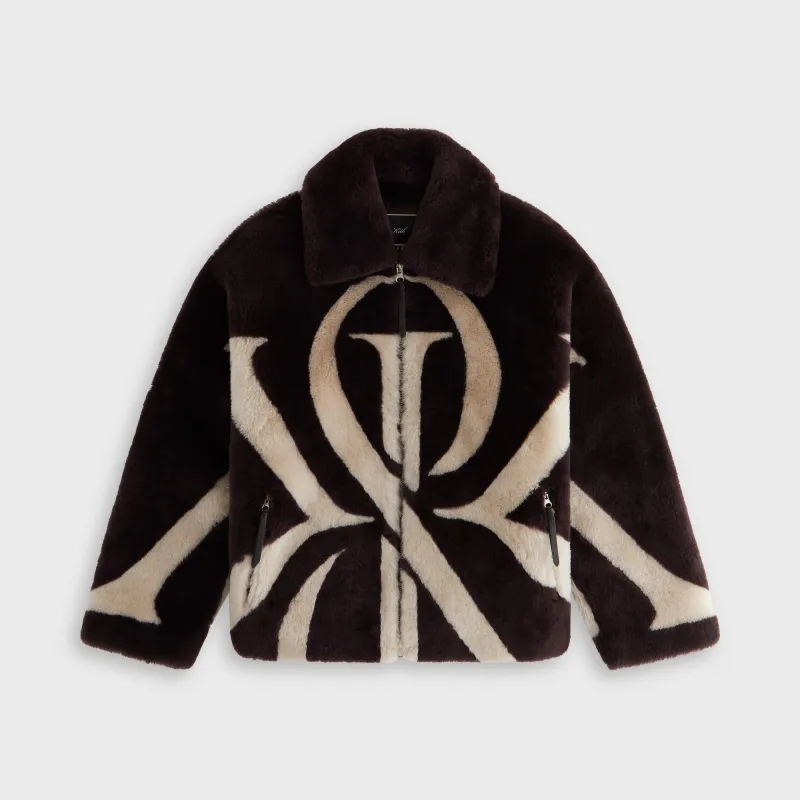 Kith Women Waylon II Shearling Crest Jacket - Incognito sold by Kith