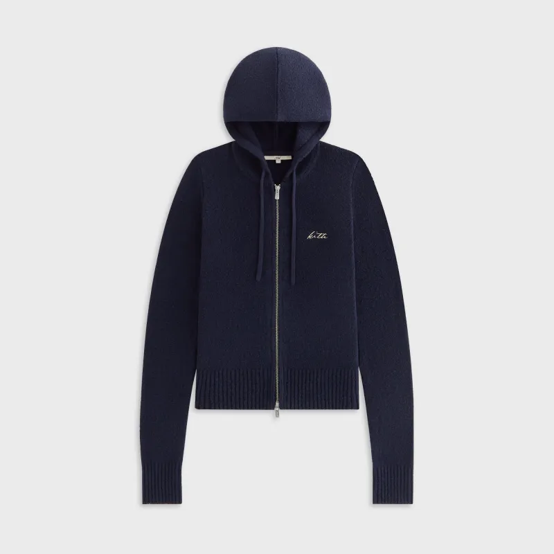 Kith Women Faryn Hooded Zip Sweater - Nocturnal sold by Kith