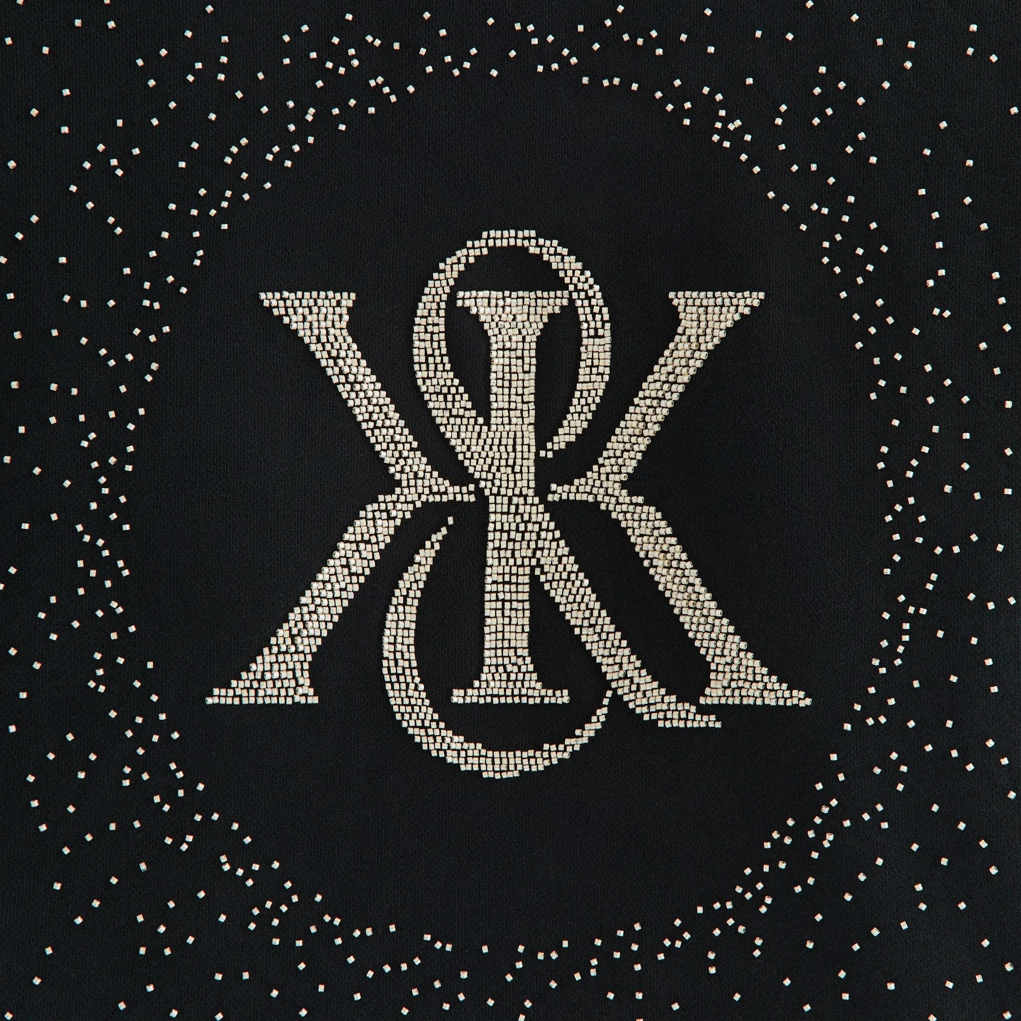 Kith Women Maverick Beaded Crest Hoodie - Black sold by Kith product image thumbnail 4