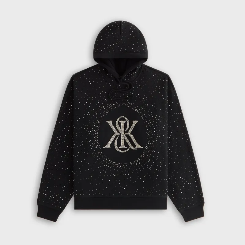 Kith Women Maverick Beaded Crest Hoodie - Black sold by Kith