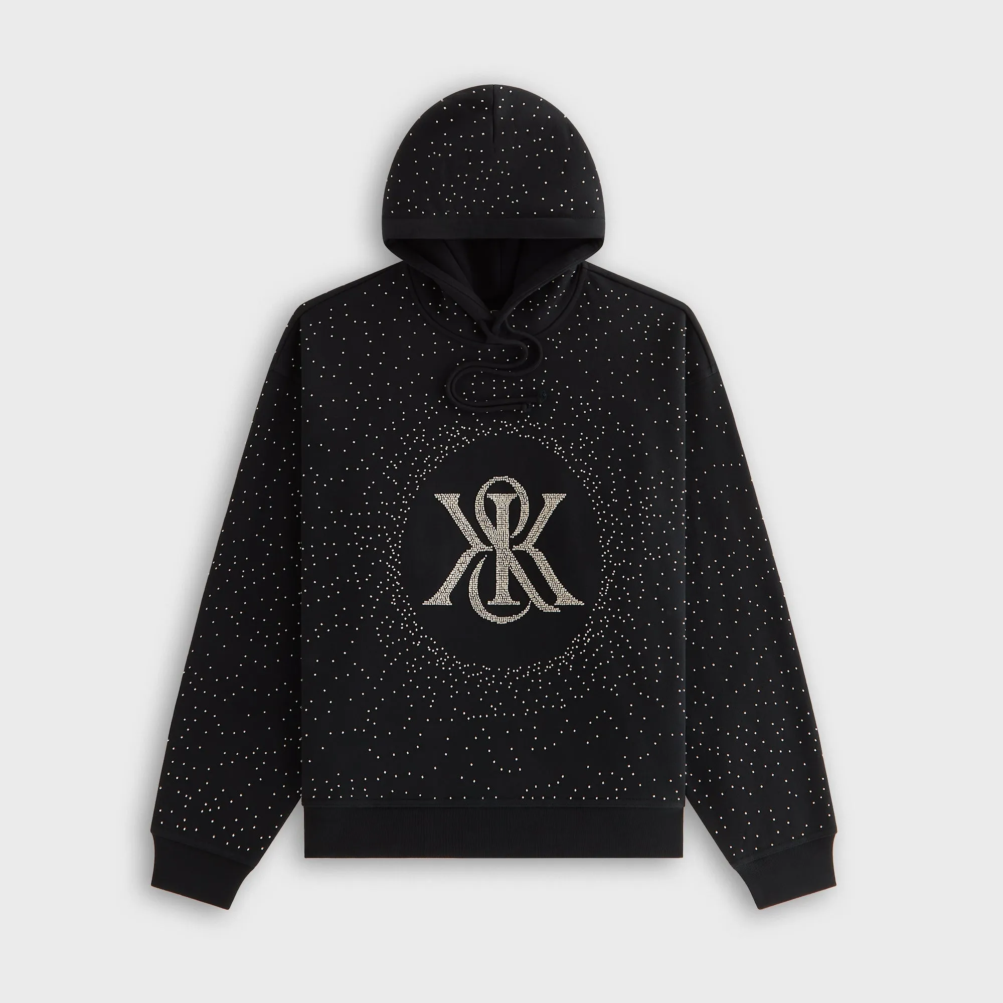 Kith Women Maverick Beaded Crest Hoodie - Black sold by Kith