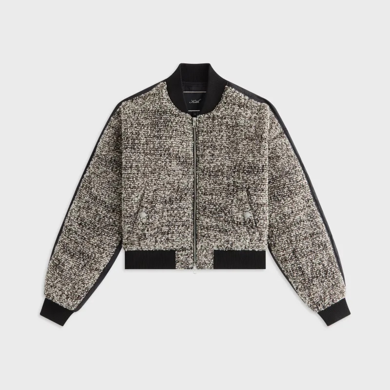 Kith Women Celia Boucle Bomber - Black sold by Kith
