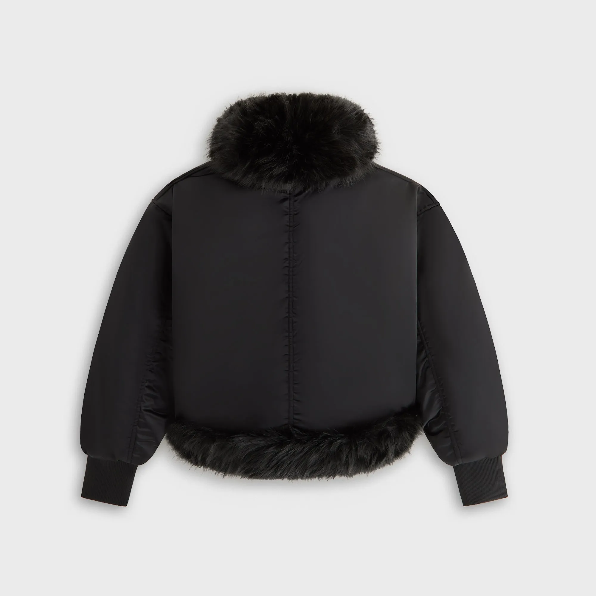 Kith Women Senna Faux Fur Reversible Bomber - Black sold by Kith product image thumbnail 4