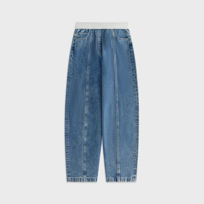 Kith Women Dana Logo Denim Pant - Luka Wash sold by Kith
