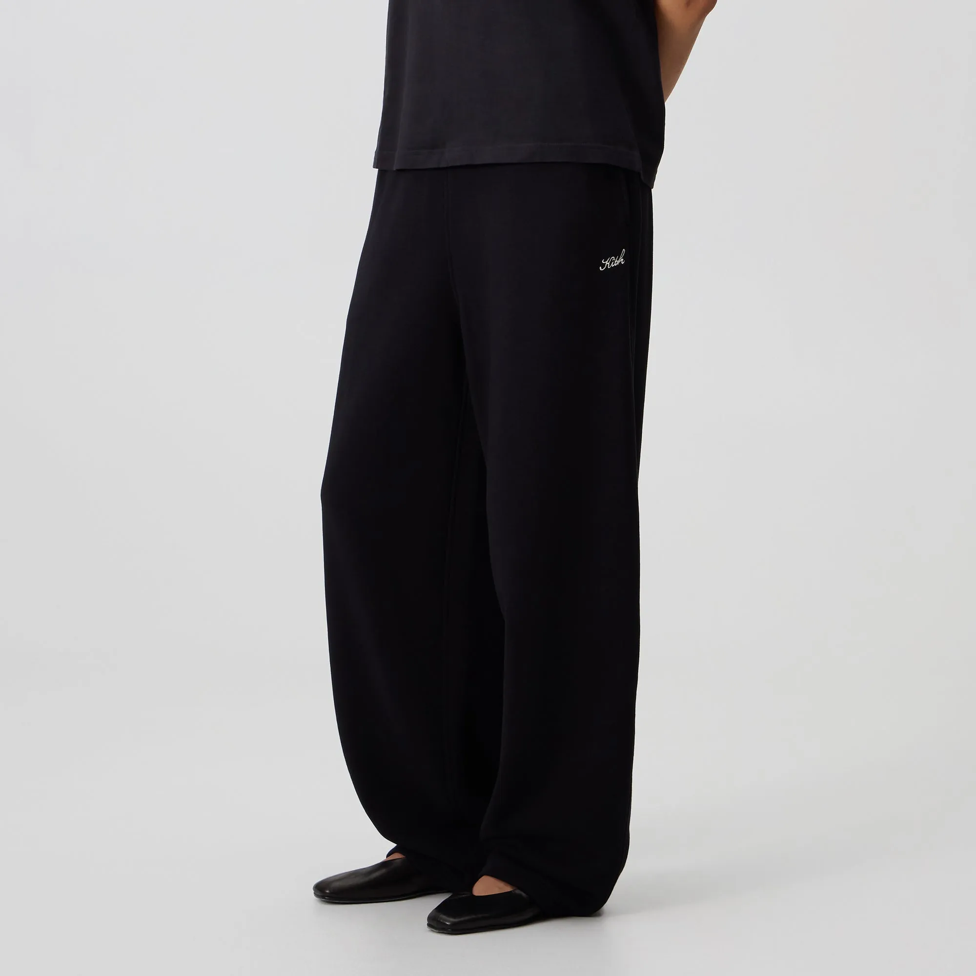 Kith Women Ava Loop Terry Sweatpant - Black sold by Kith product image thumbnail 2