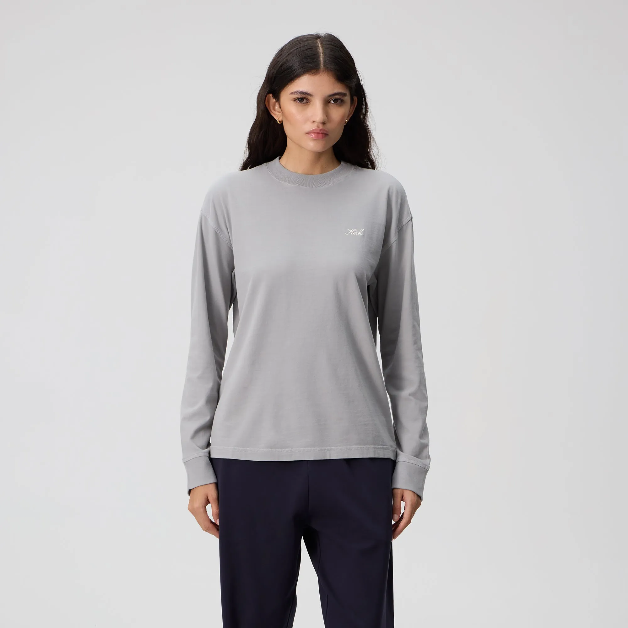 Kith Women Oversized Sonoma Sueded Long Sleeve - Statue sold by Kith product image thumbnail 2