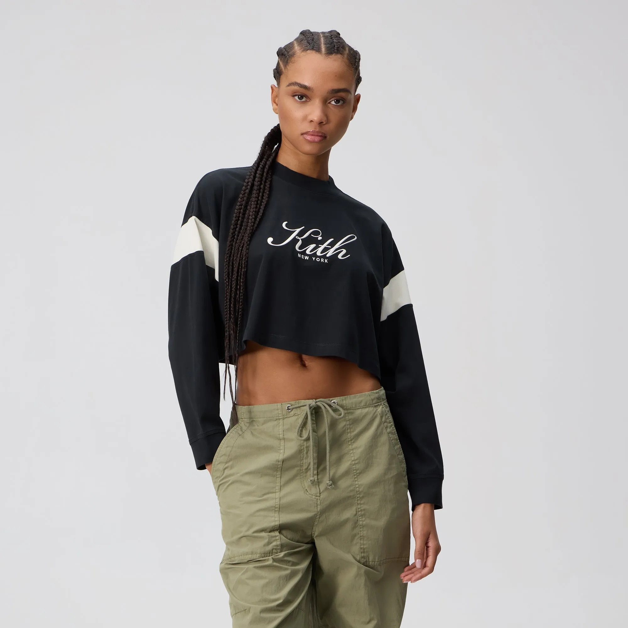 Kith Women Jasper Script Long Sleeve - Black sold by Kith product image thumbnail 2