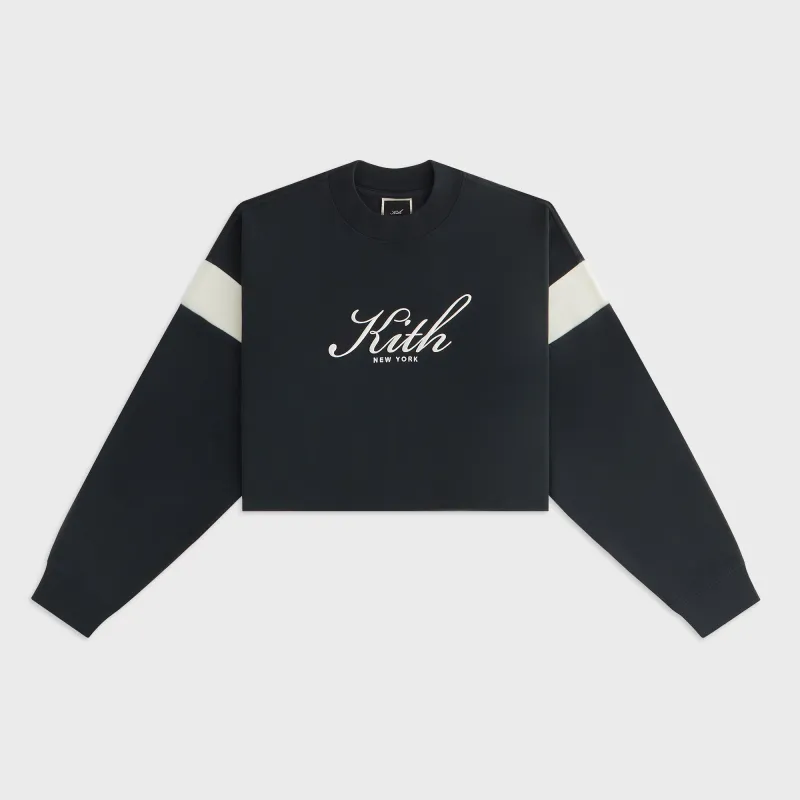 Kith Women Jasper Script Long Sleeve - Black sold by Kith