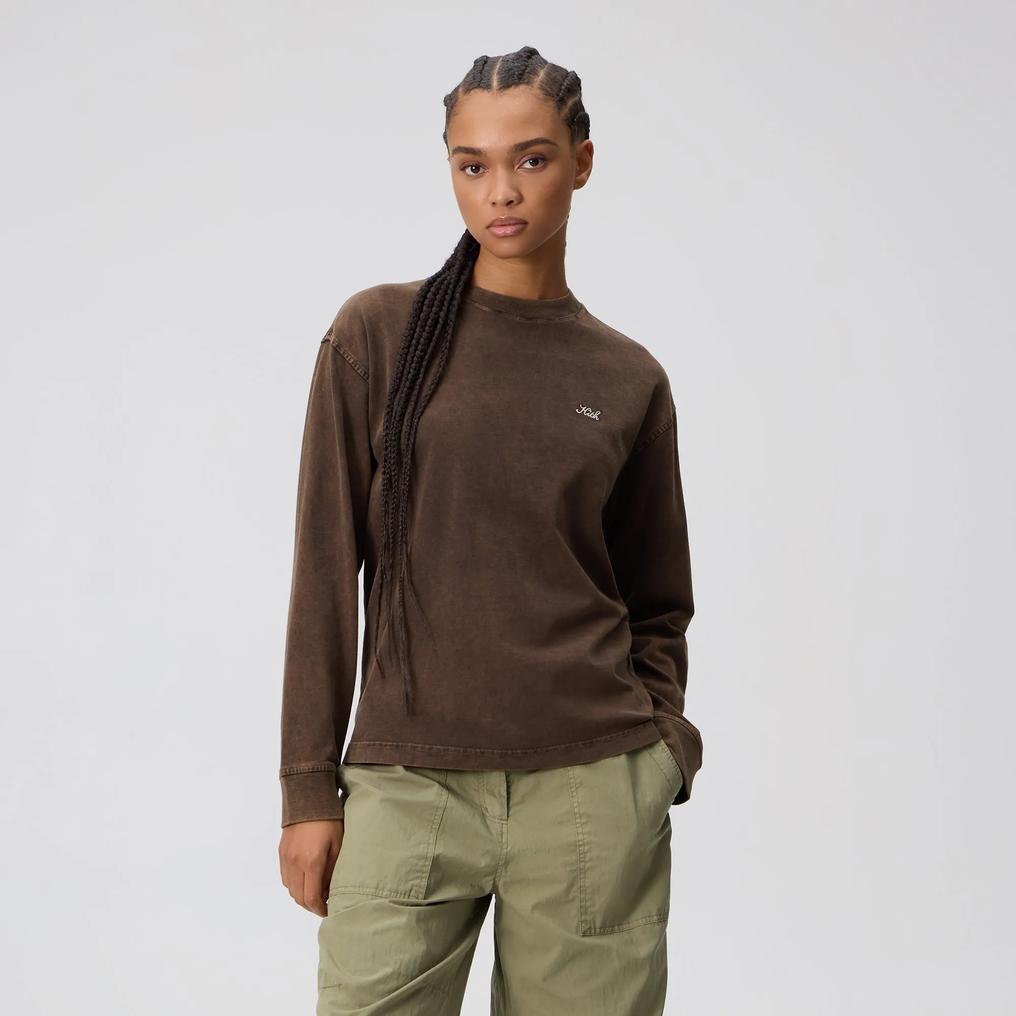 Kith Women Oversized Sonoma Sueded Long Sleeve - Shade sold by Kith product image thumbnail 2