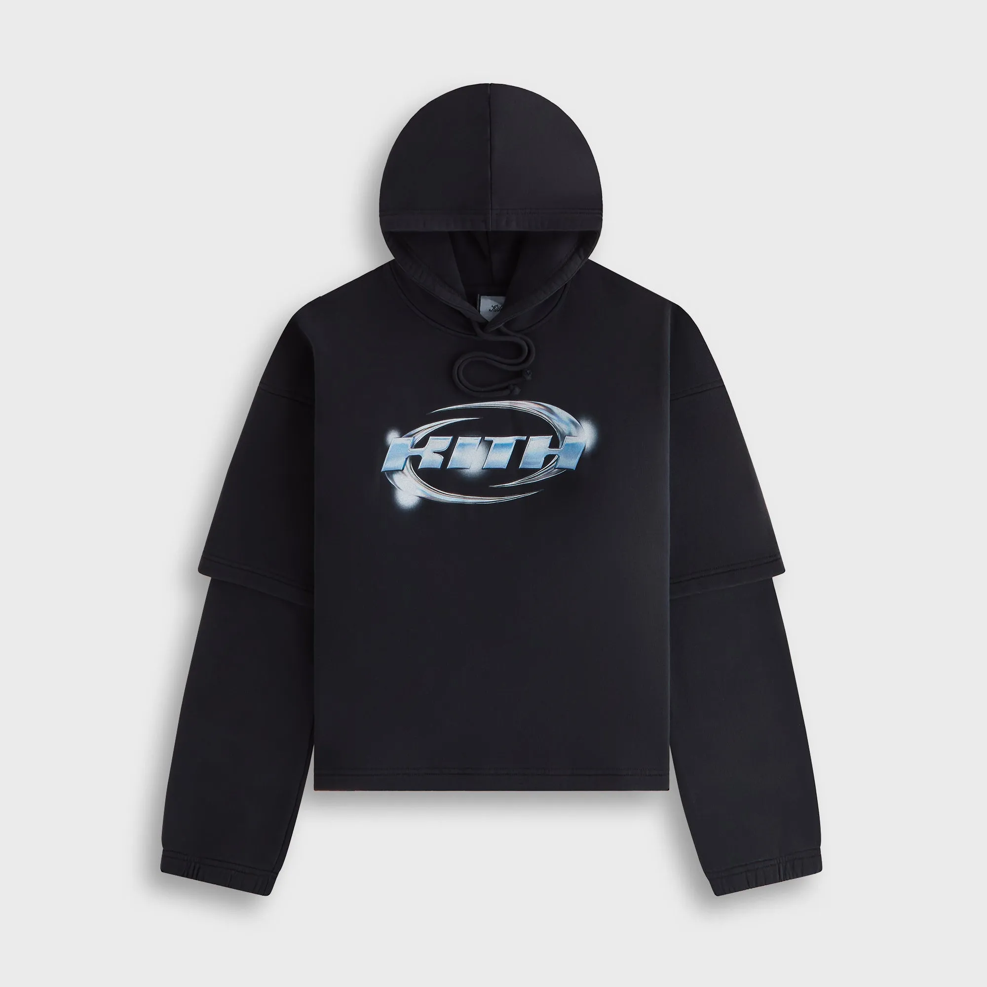 Kith Women Kora Layered Hoodie - Black sold by Kith