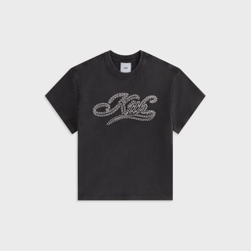 Kith Women Mulberry Studded Vintage Tee - Black sold by Kith