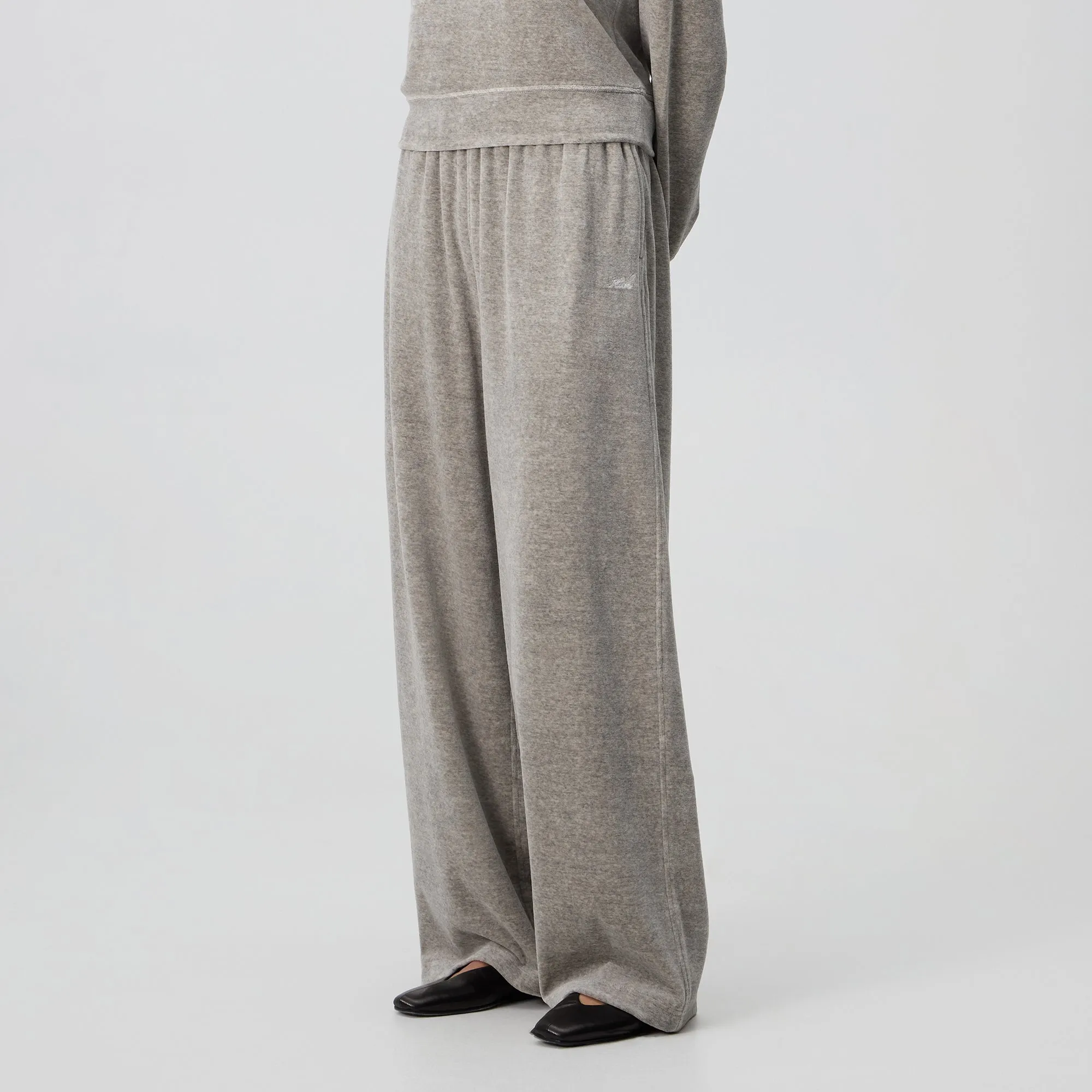 Kith Women Ava II Velour Pant - Light Heather Grey sold by Kith product image thumbnail 2