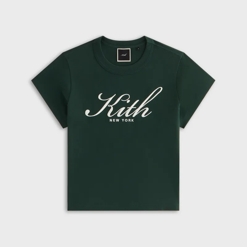 Kith Women Mulberry Script Vintage New York Tee - Stadium sold by Kith