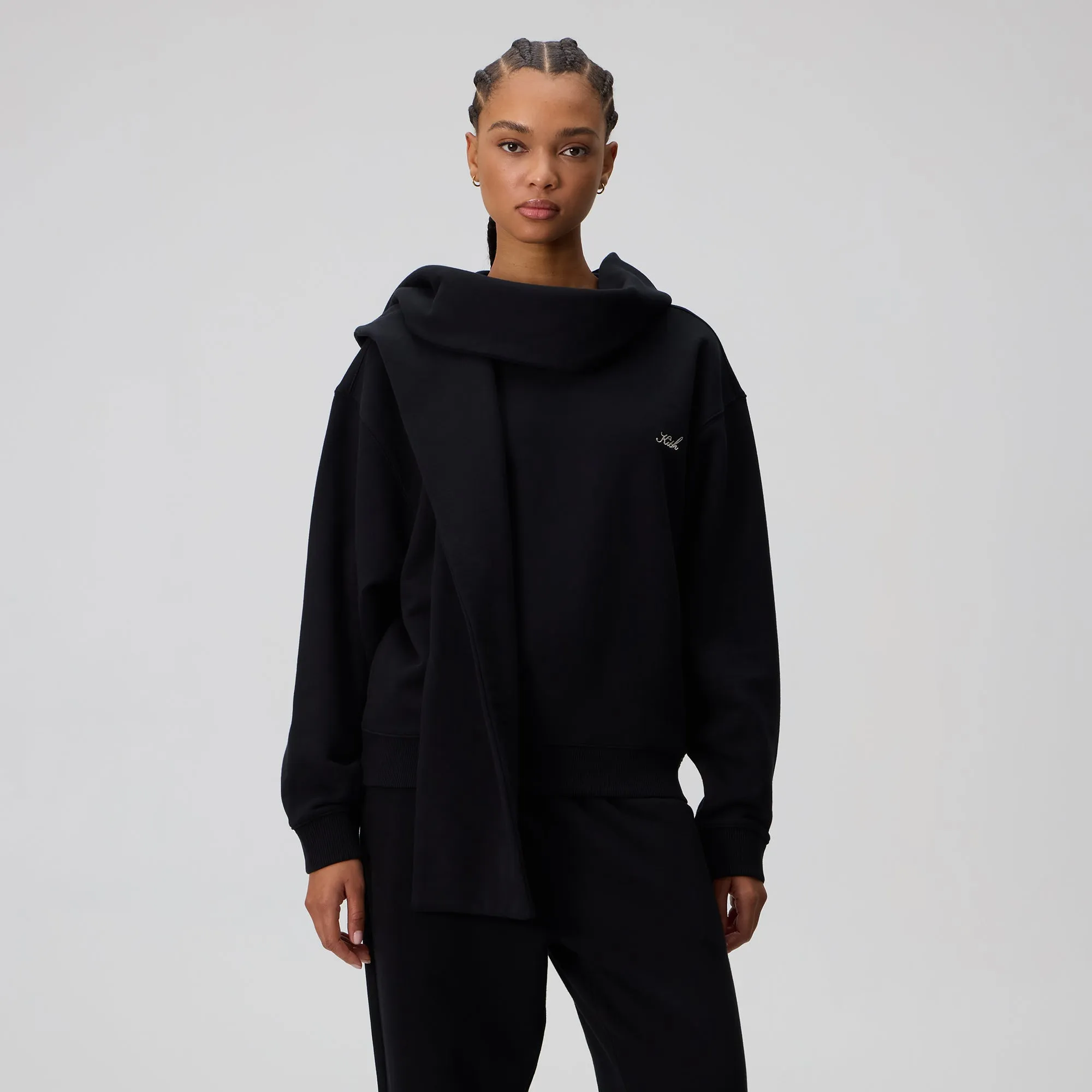 Kith Women Sedo Scarf Hoodie - Black sold by Kith product image thumbnail 2