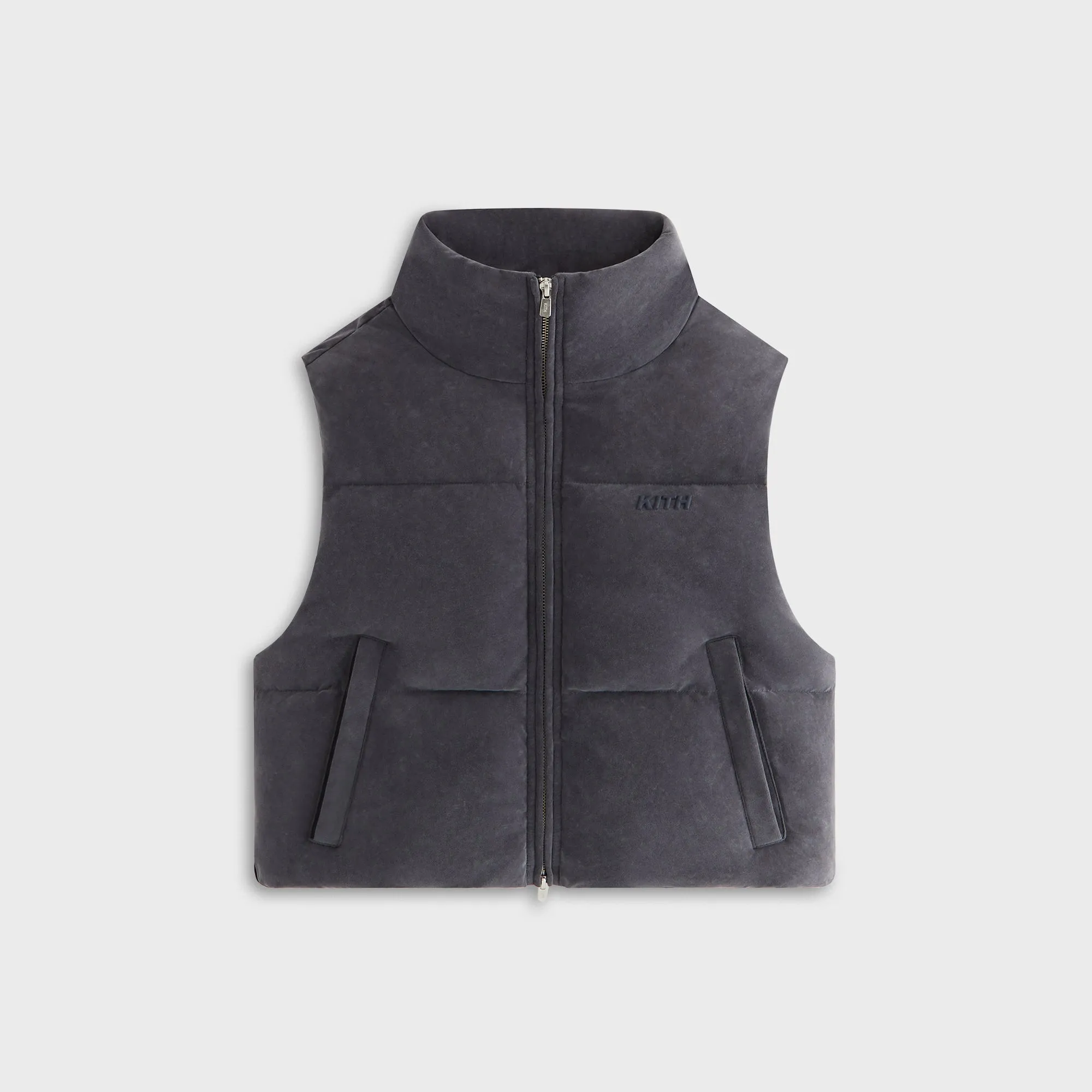 Kith Women Holt Sueded Jersey Vest - Black sold by Kith