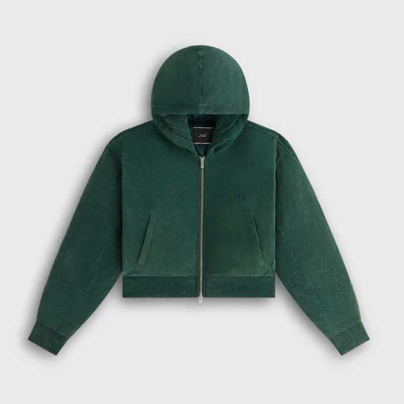 Kith Women Bex Cropped Sueded Jersey Puffer - Montane sold by Kith