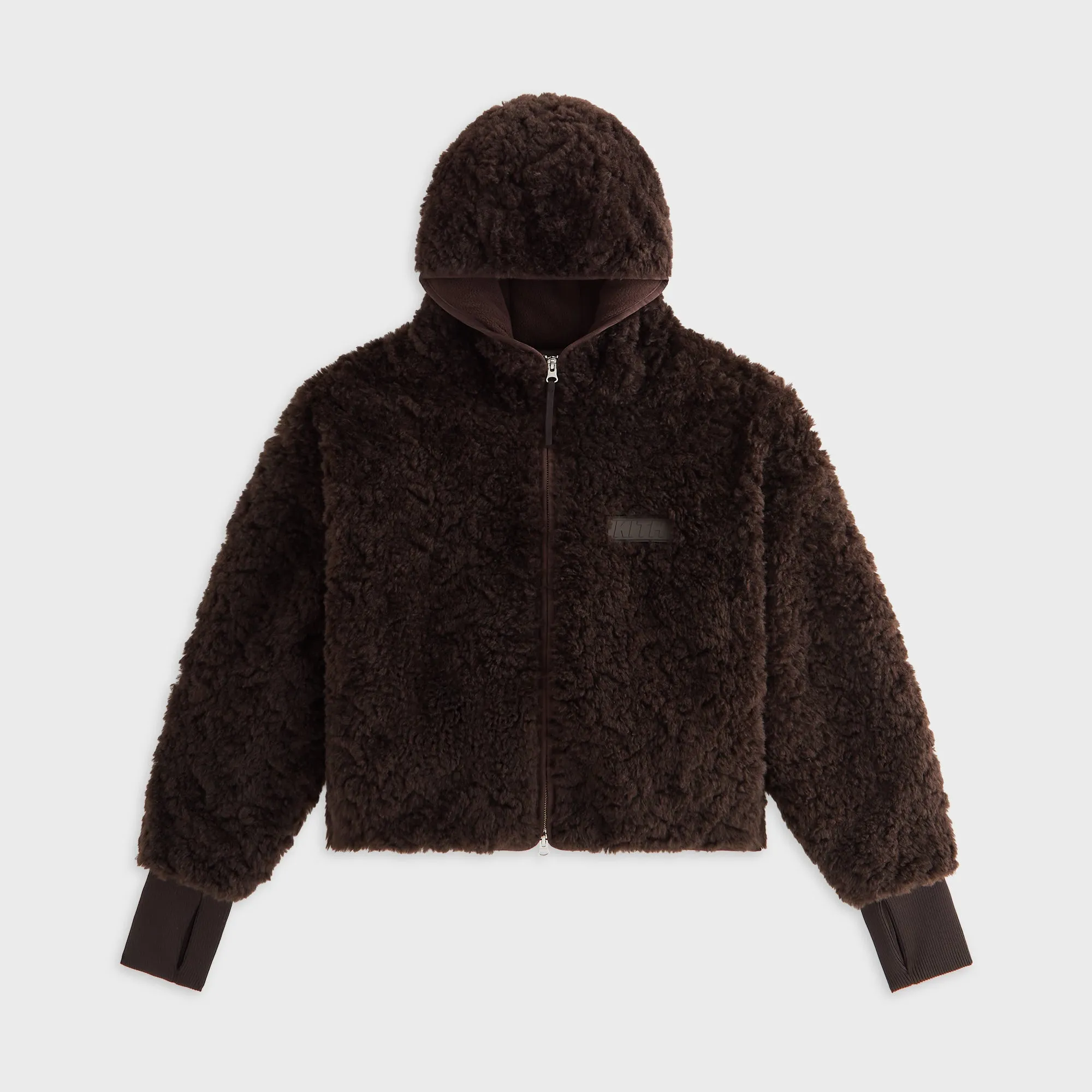Kith Women Saide Sherpa Hooded Jacket - Incognito sold by Kith