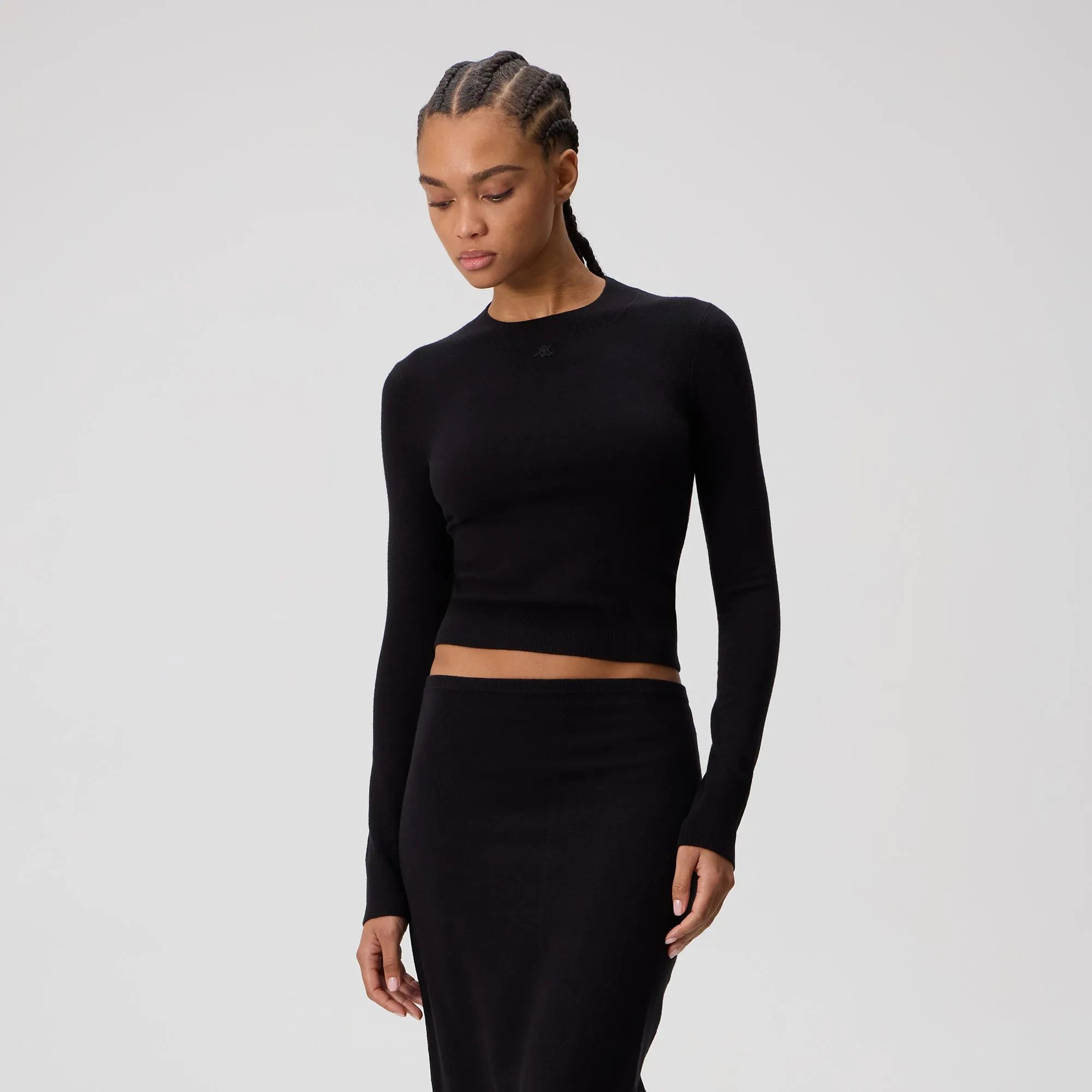 Kith Women Mulberry IV Sweater Long Sleeve - Black sold by Kith product image thumbnail 2