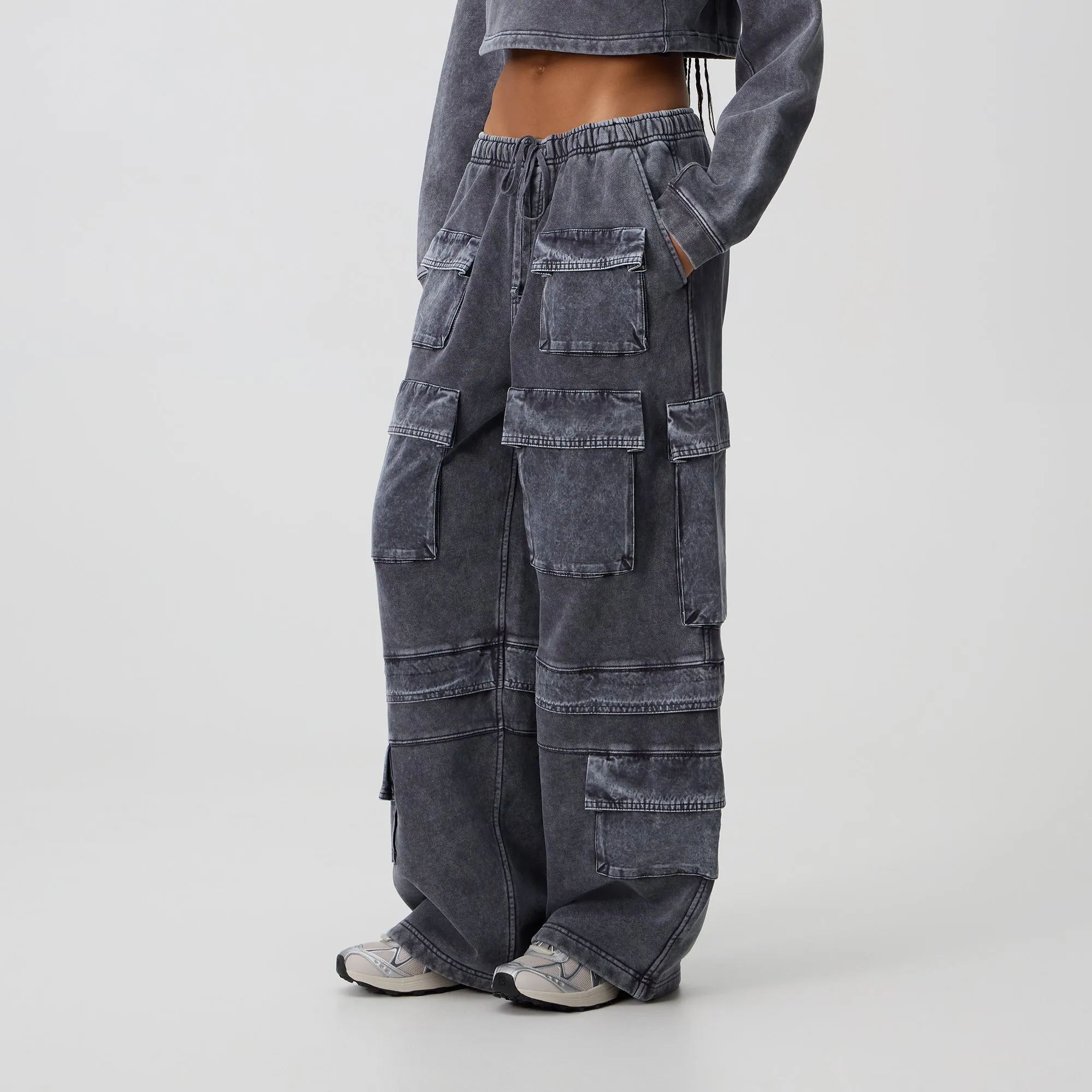Kith Women Zayn Cargo Sweatpant - Overcast sold by Kith product image thumbnail 2