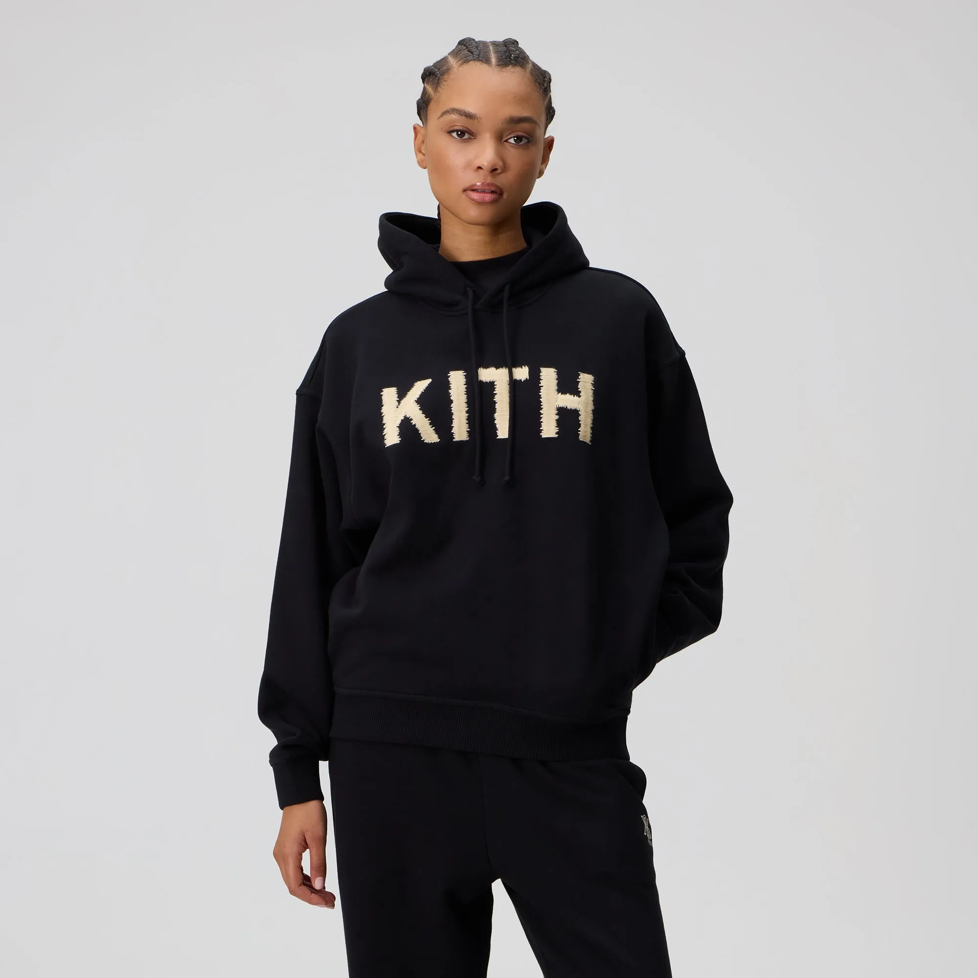 Kith Women Maverick Magnified Kith Hoodie - Black sold by Kith product image thumbnail 2