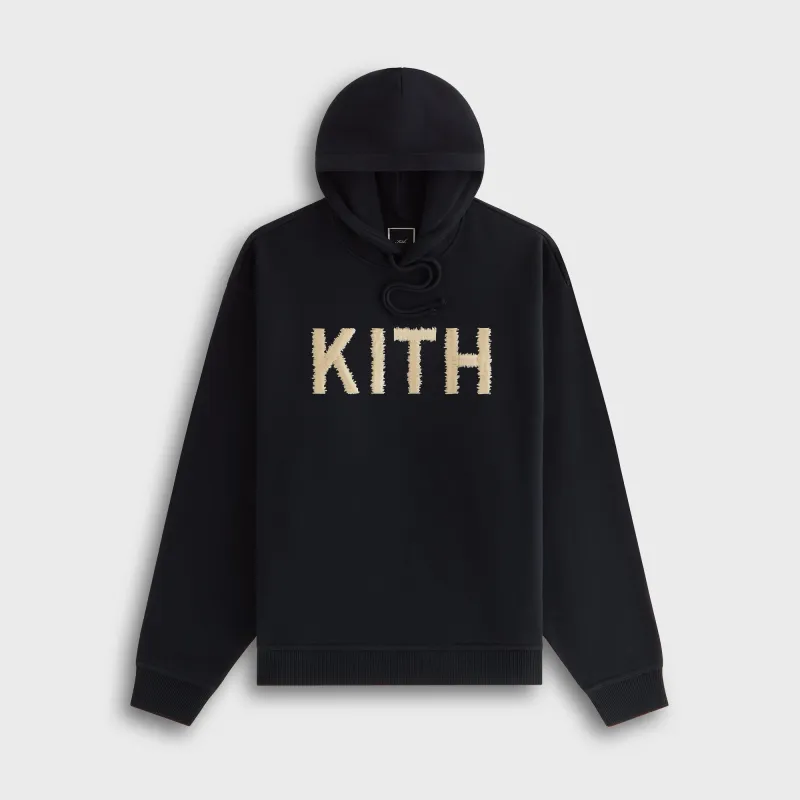 Kith Women Maverick Magnified Kith Hoodie - Black sold by Kith