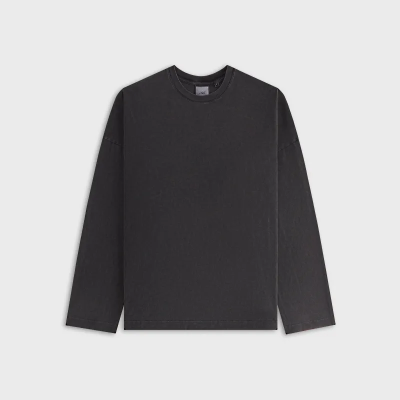 Kith Women Oversized Jay Sueded Long Sleeve - Black sold by Kith
