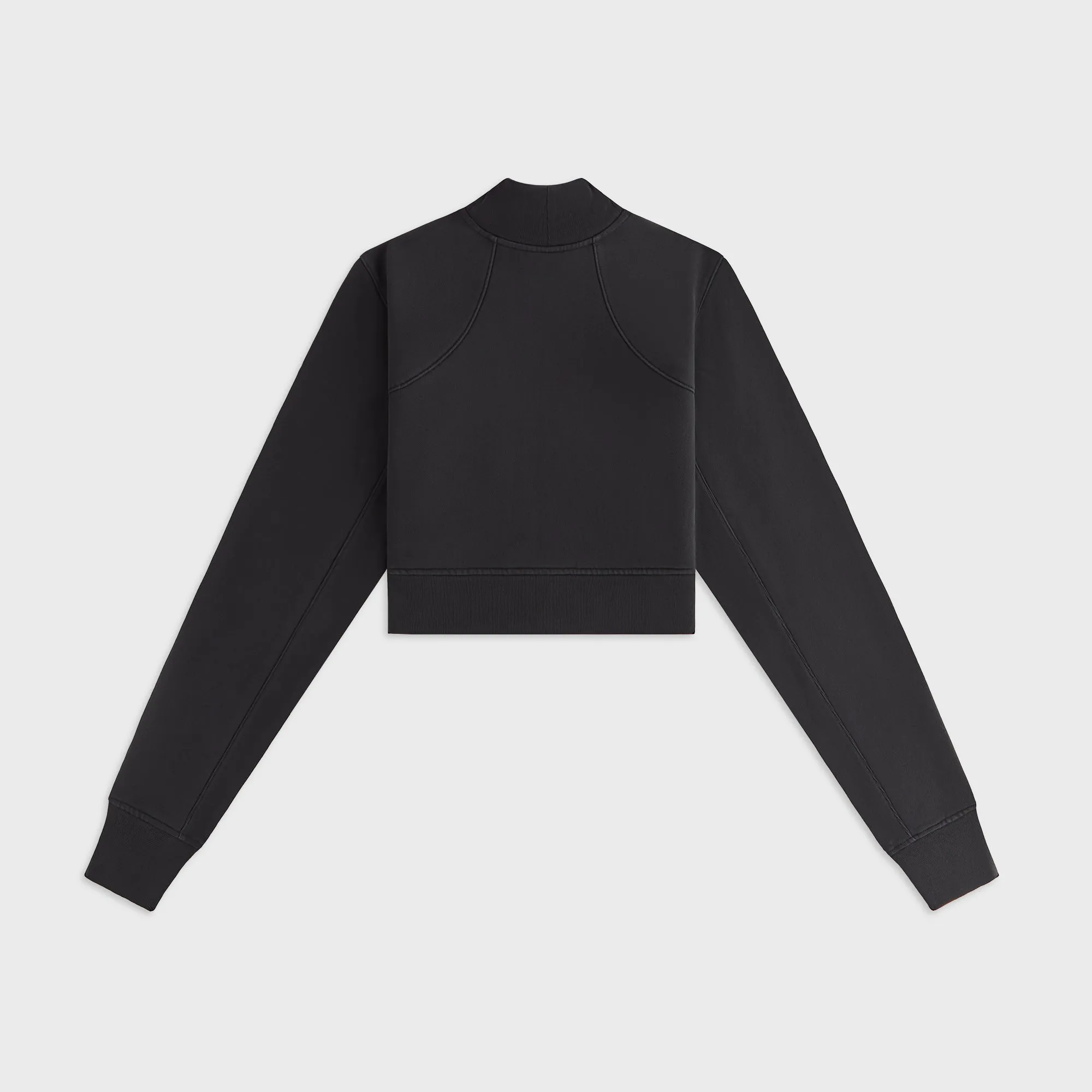 Kith Women Davin Cropped Fleece Track Zip - Black sold by Kith product image thumbnail 3