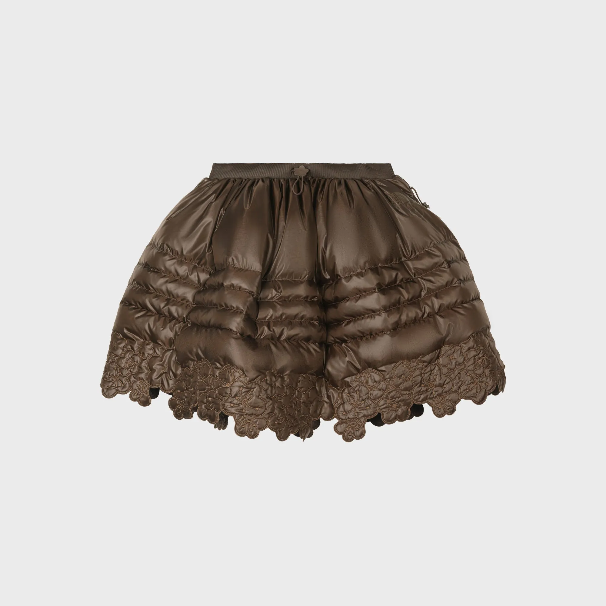 The North Face x Cecilie Bahnsen Quilted Down Skirt - Soil Brown sold by Kith