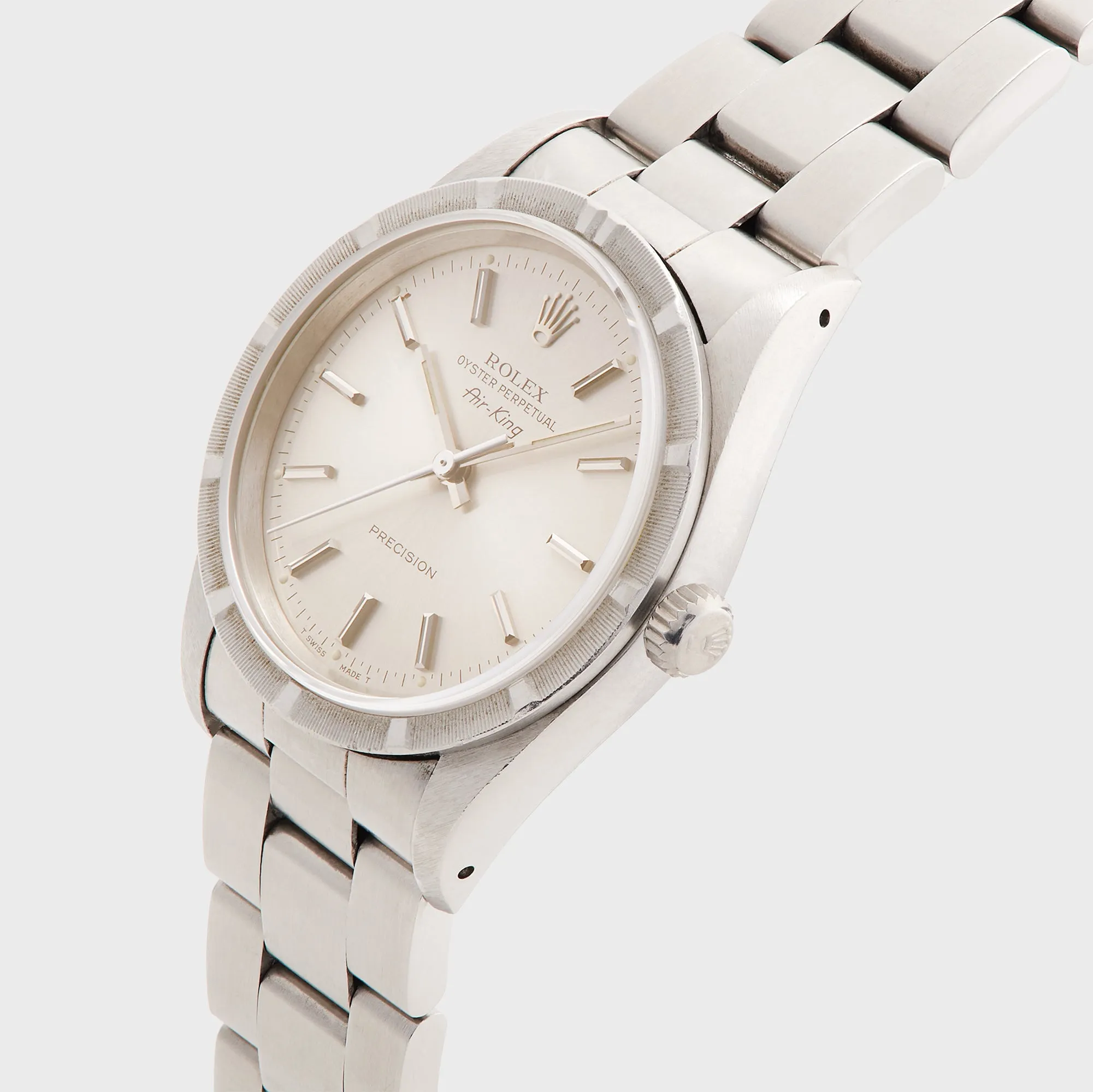 Wind Vintage Rolex Air-King Reference 14010 Silver Dial Unpolished - Silver sold by Kith product image thumbnail 3