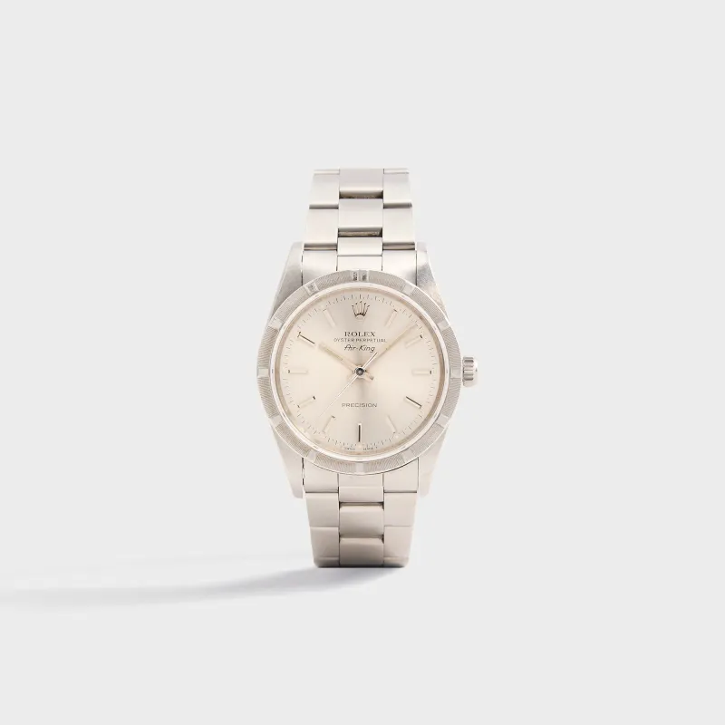 Wind Vintage Rolex Air-King Reference 14010 Silver Dial Unpolished - Silver sold by Kith