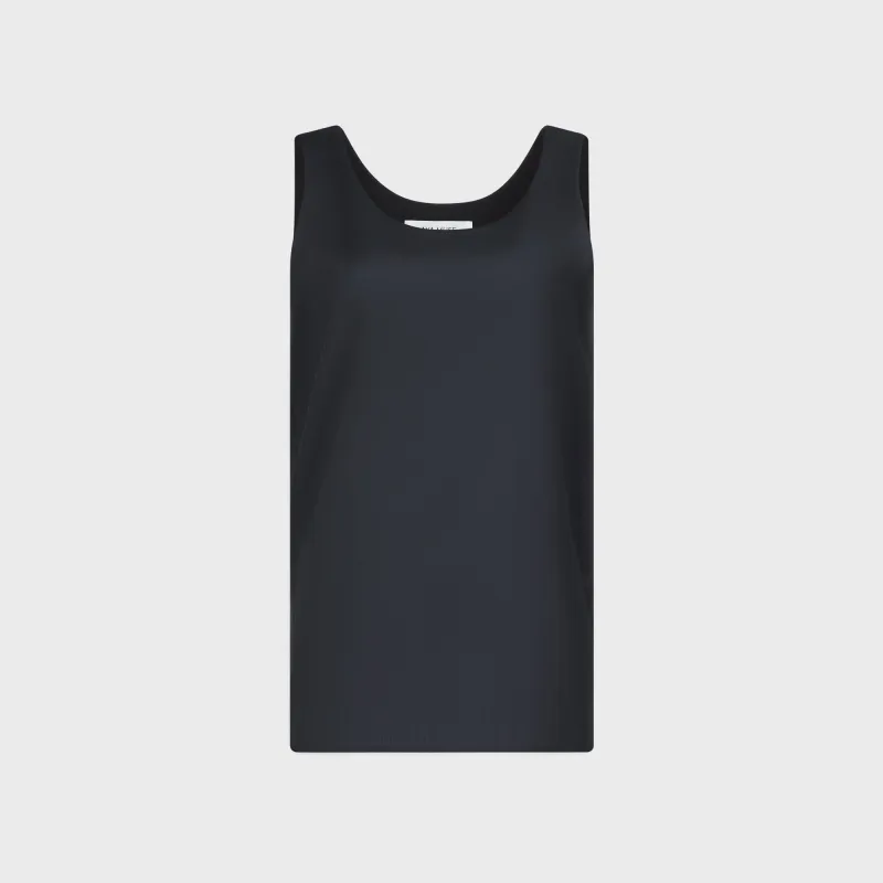 Aya Muse Fay Tailored Tank - Black sold by Kith