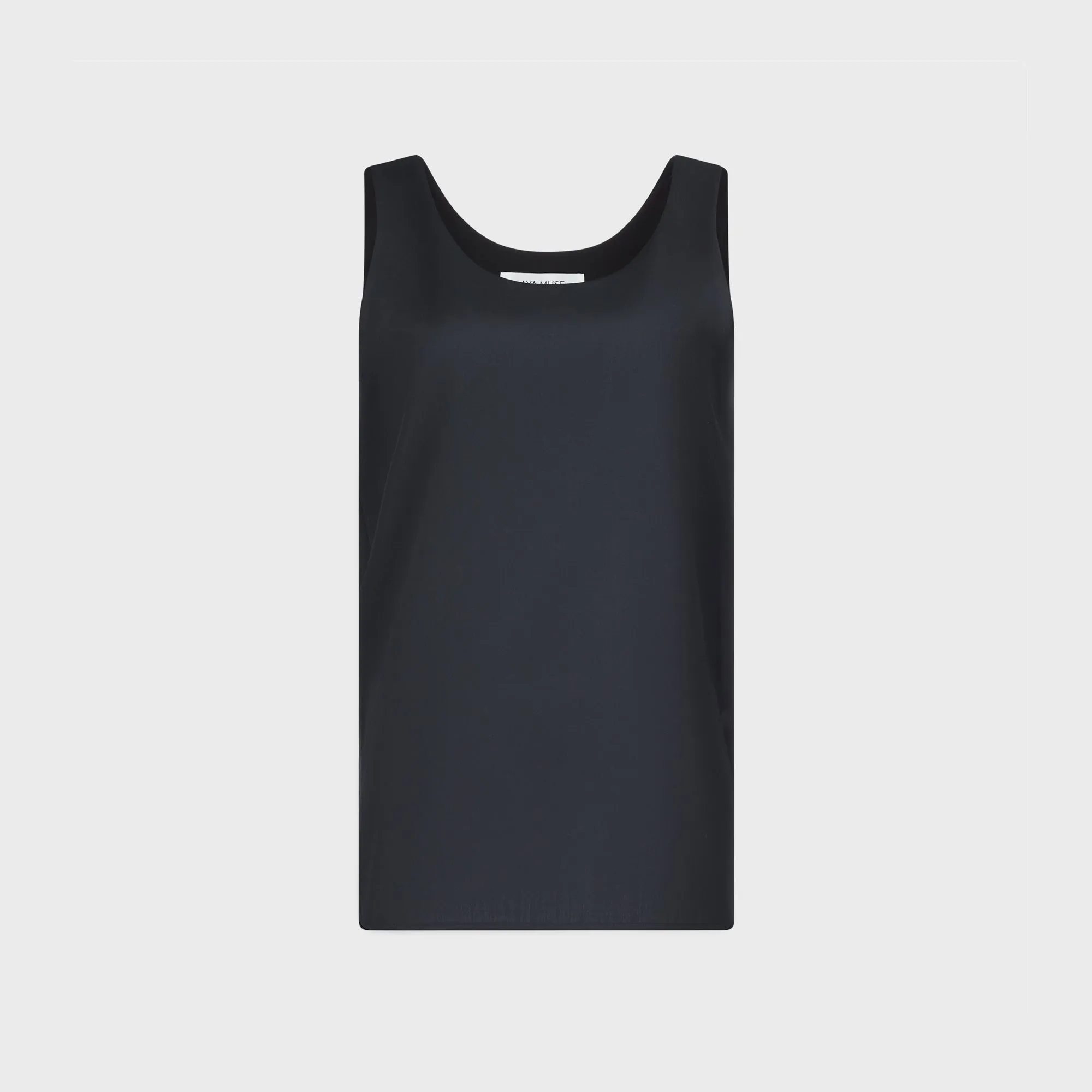 Aya Muse Fay Tailored Tank - Black sold by Kith