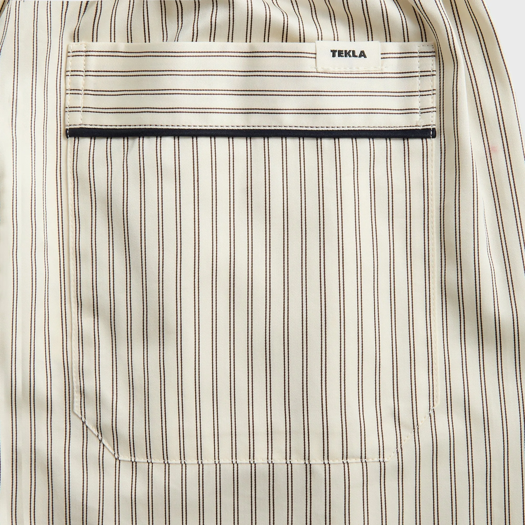 Tekla Sateen Pyjama Pant - Brown Pin Stripes sold by Kith product image thumbnail 3