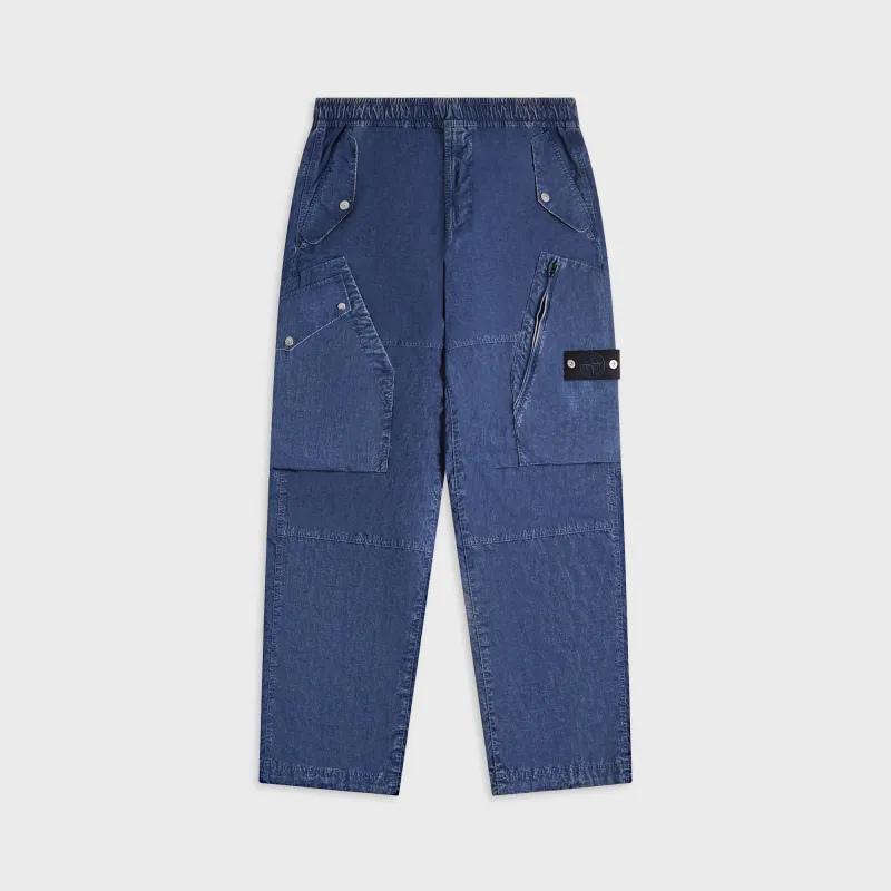 Stone Island Hollow Fibre Nylon Trousers - Indigo sold by Kith
