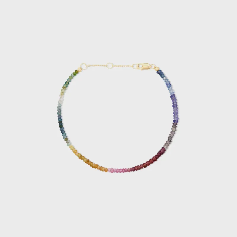 SHASHI Natasha Gemstone Bracelet - Muted Rainbow made by Shashi