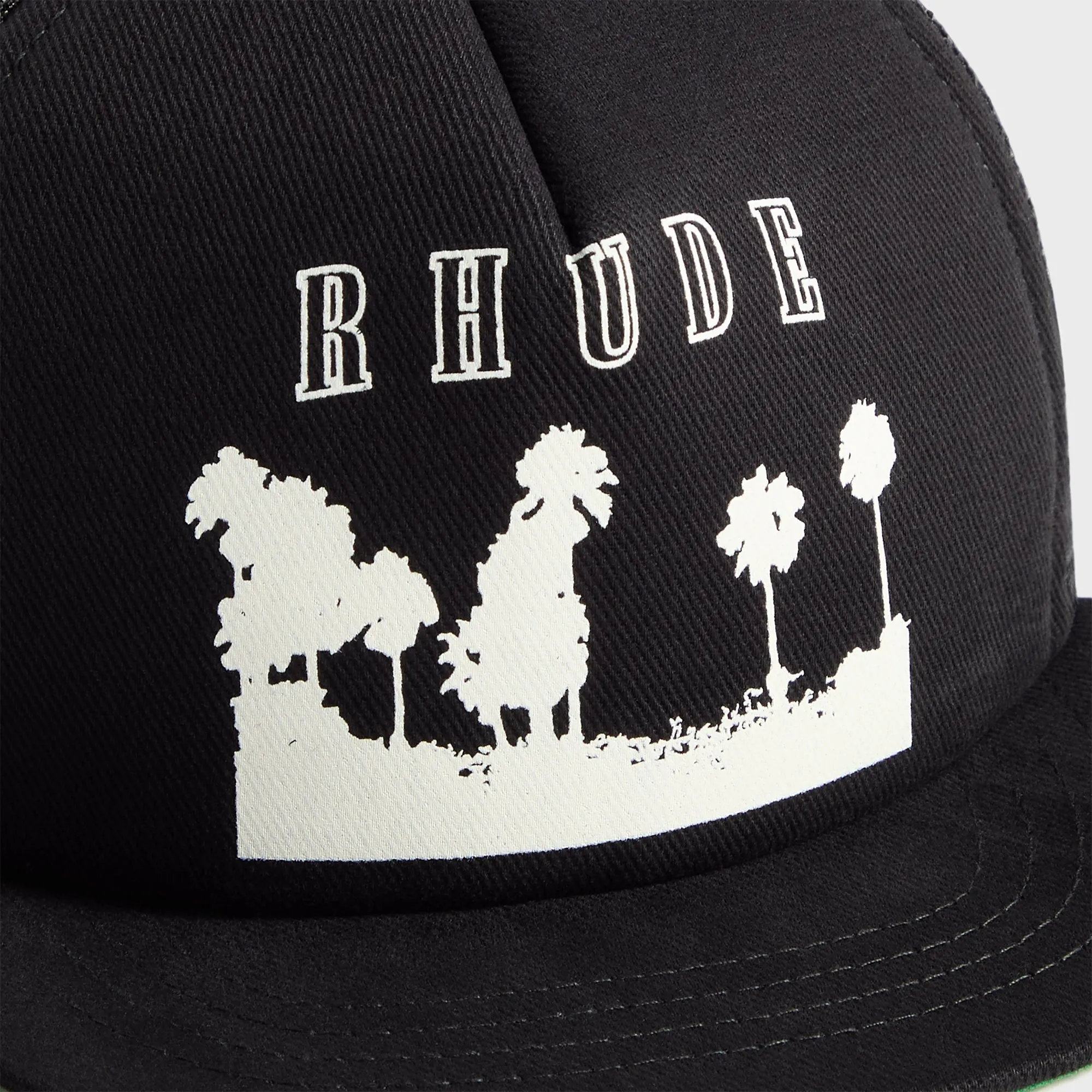 Rhude Thousand Palms Trucker Cap - Black / White sold by Kith product image thumbnail 3