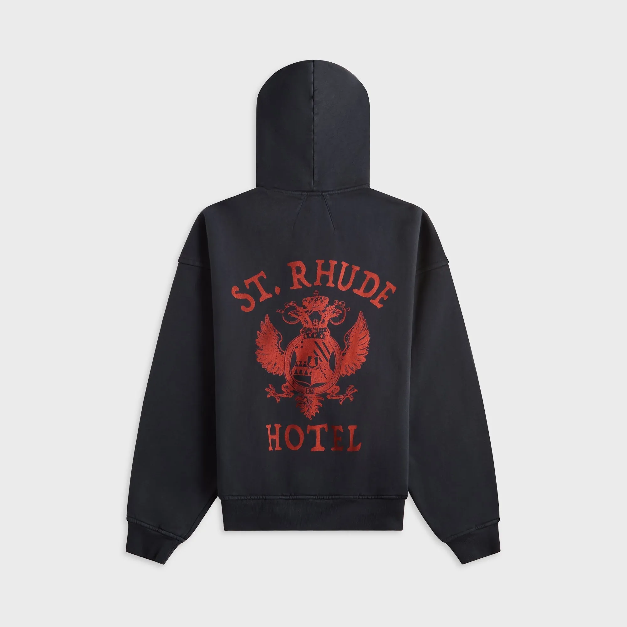 Rhude St. Rhude Seal Zip-Up Hoodie - Vintage Black / Red sold by Kith product image thumbnail 2