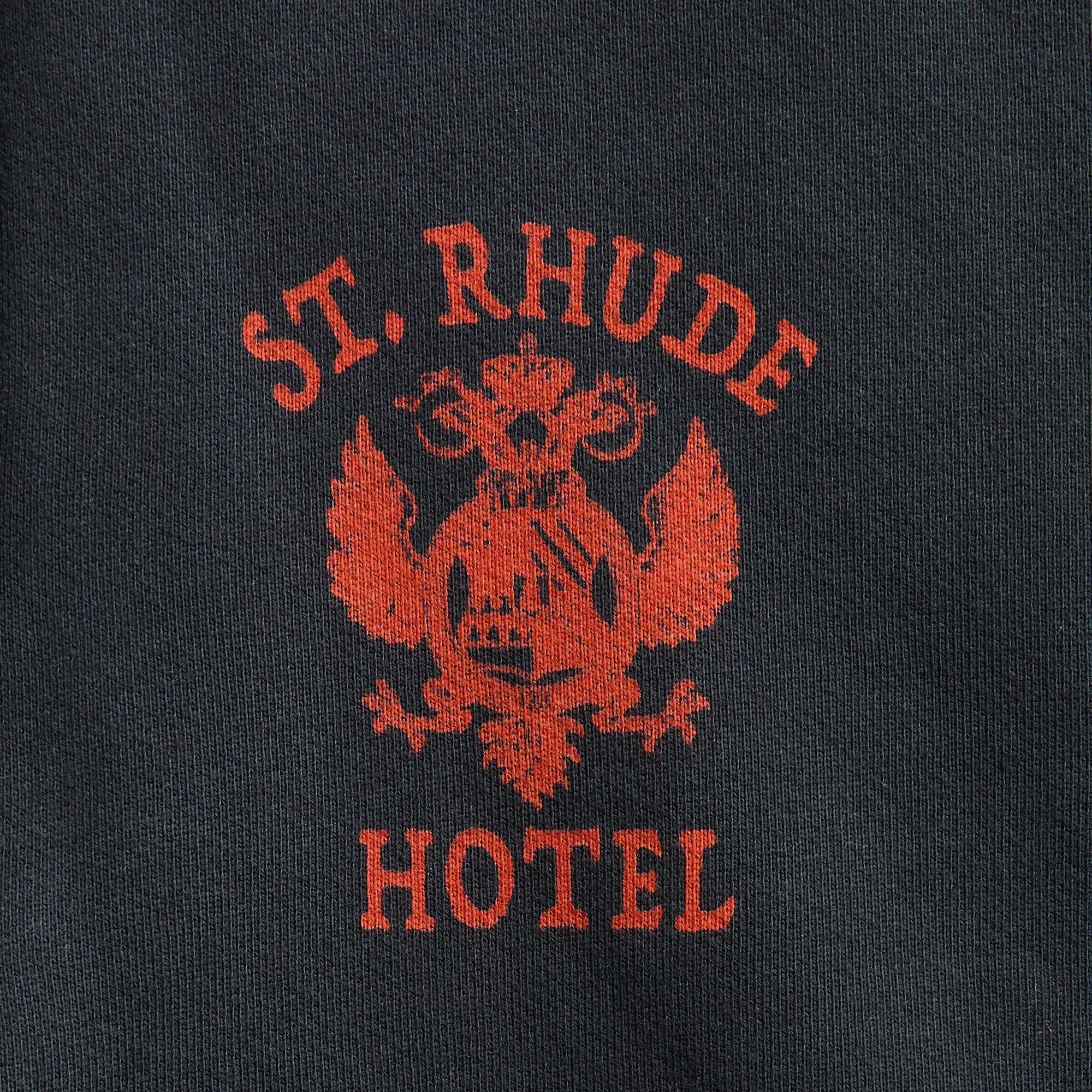 Rhude St. Rhude Seal Zip-Up Hoodie - Vintage Black / Red sold by Kith product image thumbnail 3