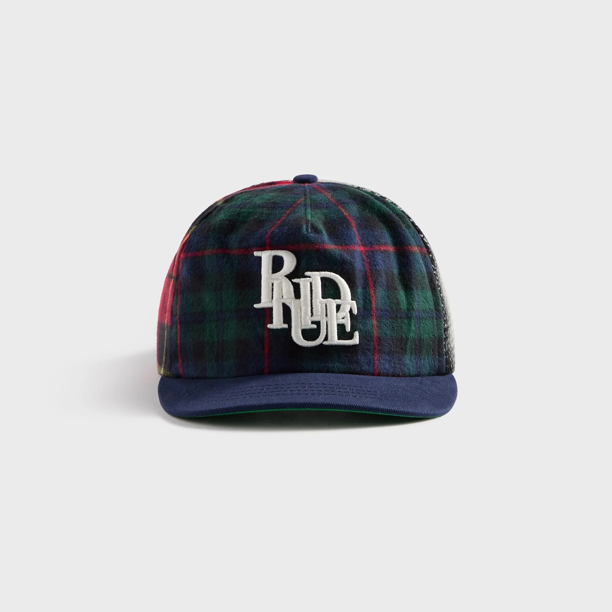 Rhude Multi-Flannel Scramble Logo Cap - Multi / White sold by Kith