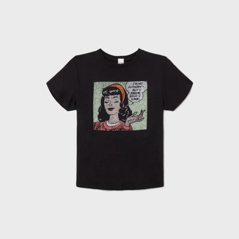 ReDone I Know What I Like Graphic Tee - Washed Black sold by Kith