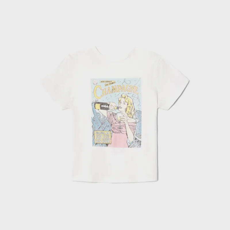 ReDone Classic Tee Bubbles - Vintage White sold by Kith