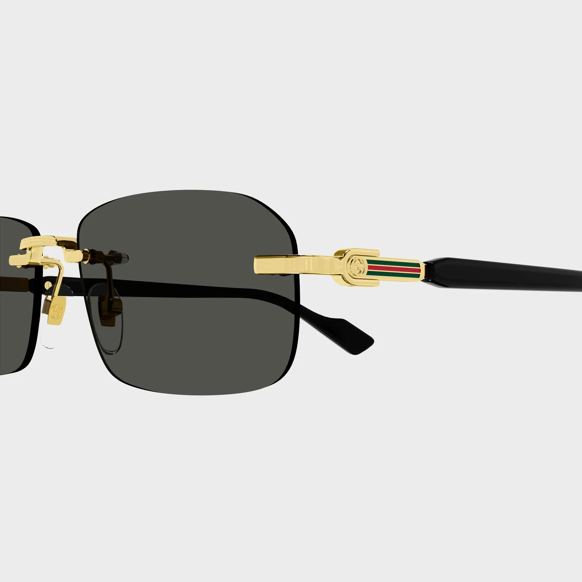 Gucci GG Rectangle Sunglasses - Gold / Black sold by Kith product image thumbnail 3