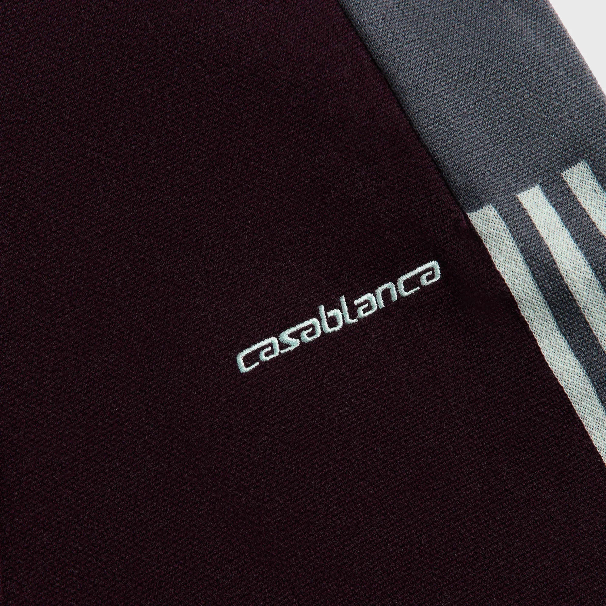 Casablanca Diagonal Sporty Trousers - Merino Aubergine sold by Kith product image thumbnail 3