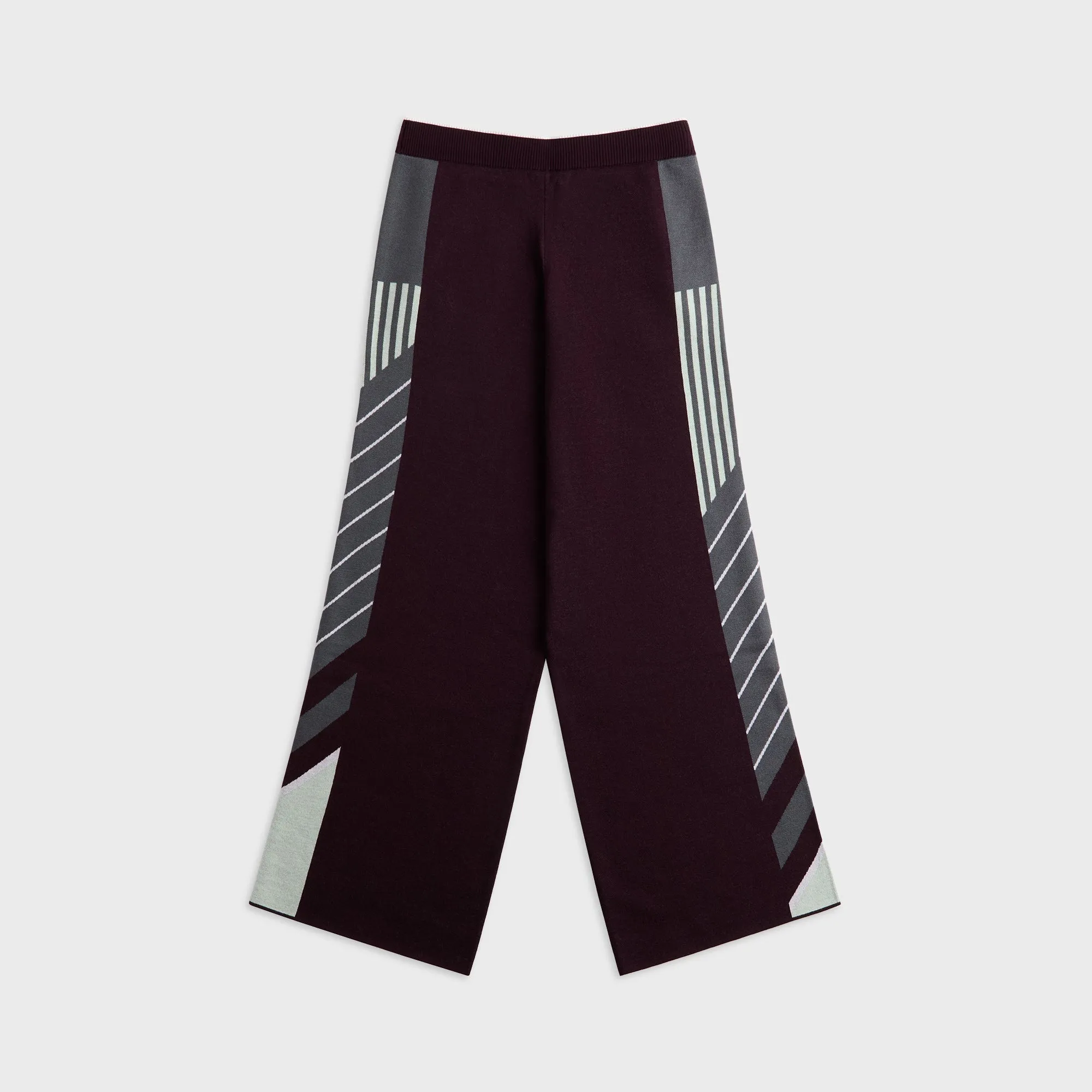 Casablanca Diagonal Sporty Trousers - Merino Aubergine sold by Kith product image thumbnail 2