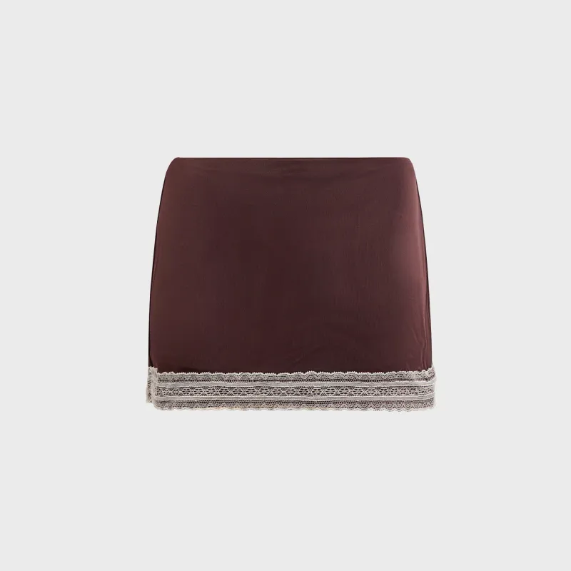 Buci Lace Brae Skirt - Cocoa sold by Kith