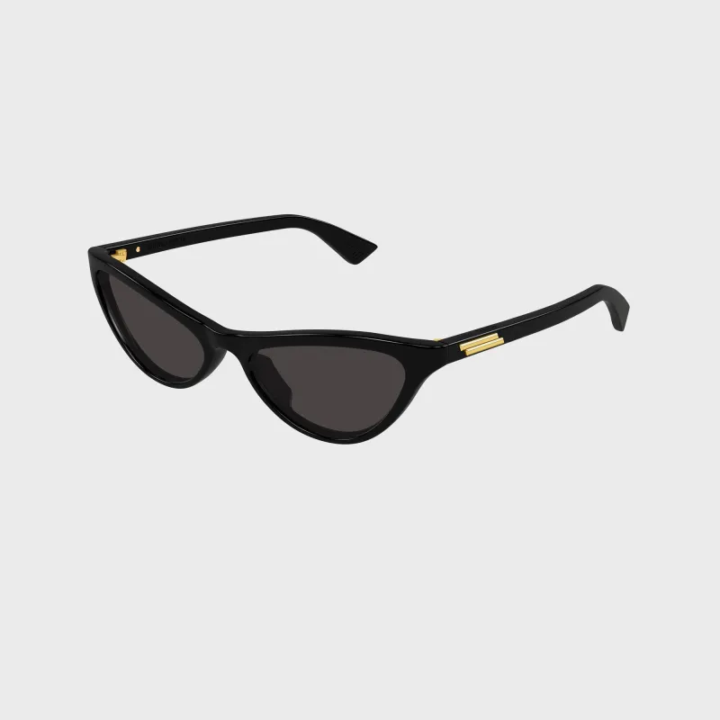 Bottega Veneta Recycled Acetate Sunglasses - Black / Grey sold by Kith