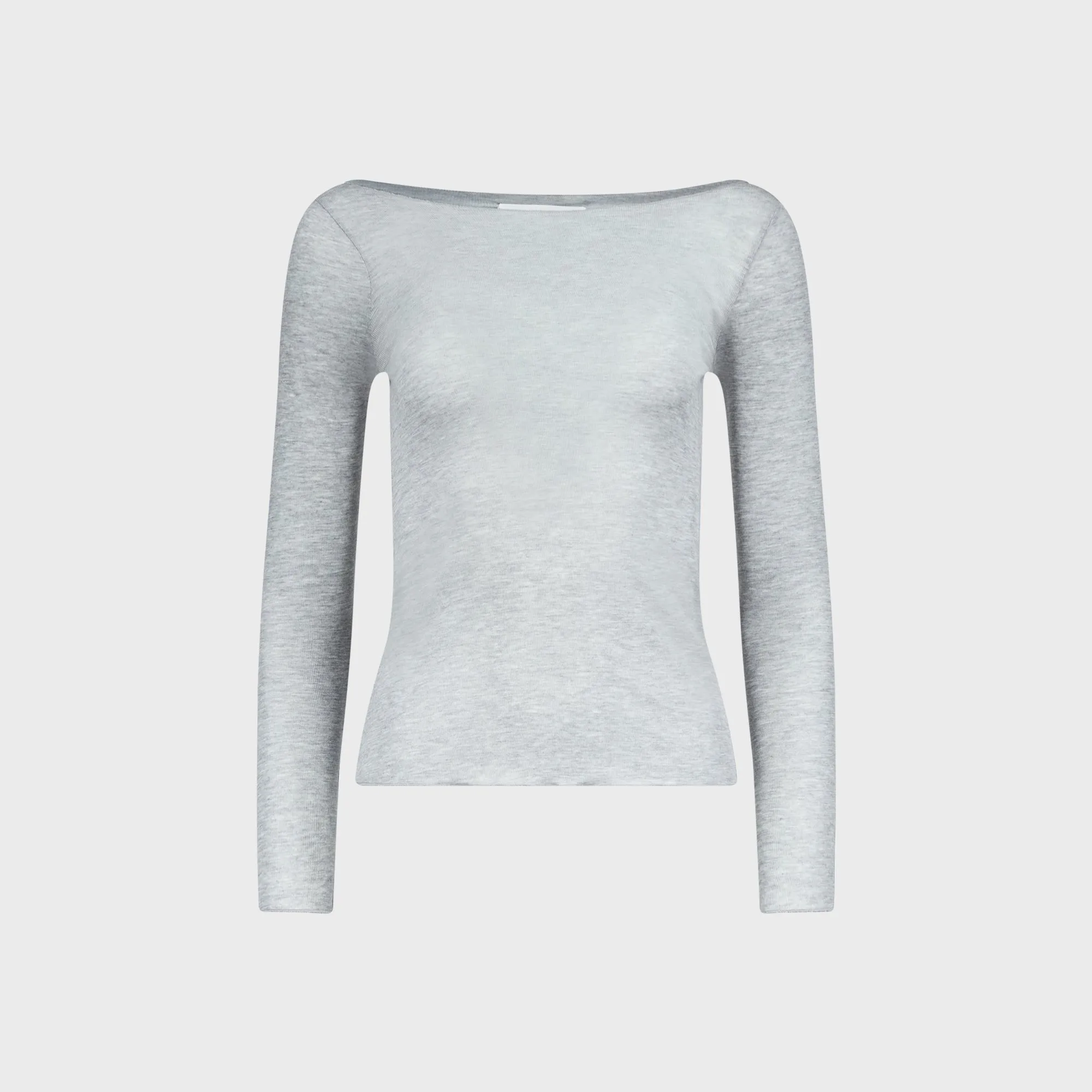 Aya Muse Boatneck Long Sleeve - Grey sold by Kith
