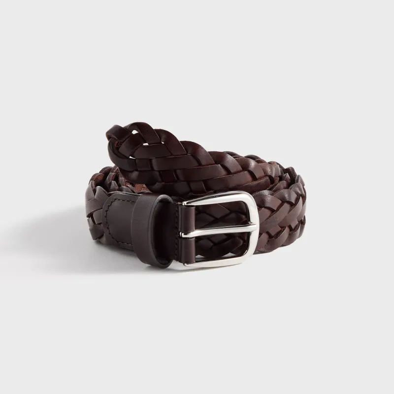 Anderson's Full Grain Calf Leather Belt - Brown sold by Kith